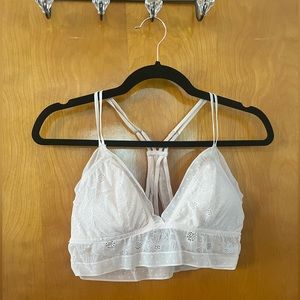 Aerie Pink Lace Bralette Top